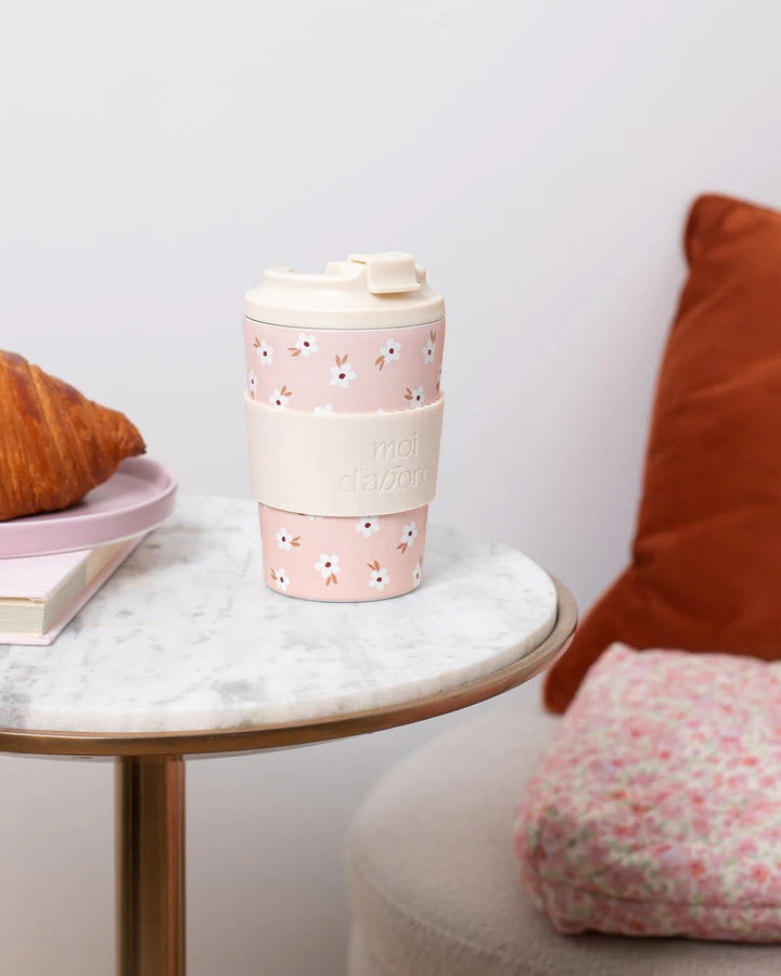 Tasse de voyage isotherme champ rosé Moi d&