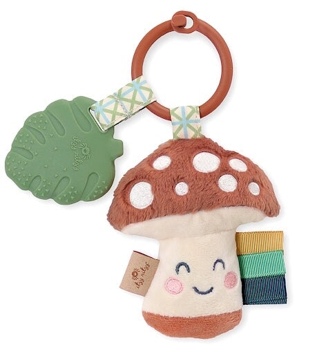 anneau dentition champignon jouet enfant feuille silicone bébé 
