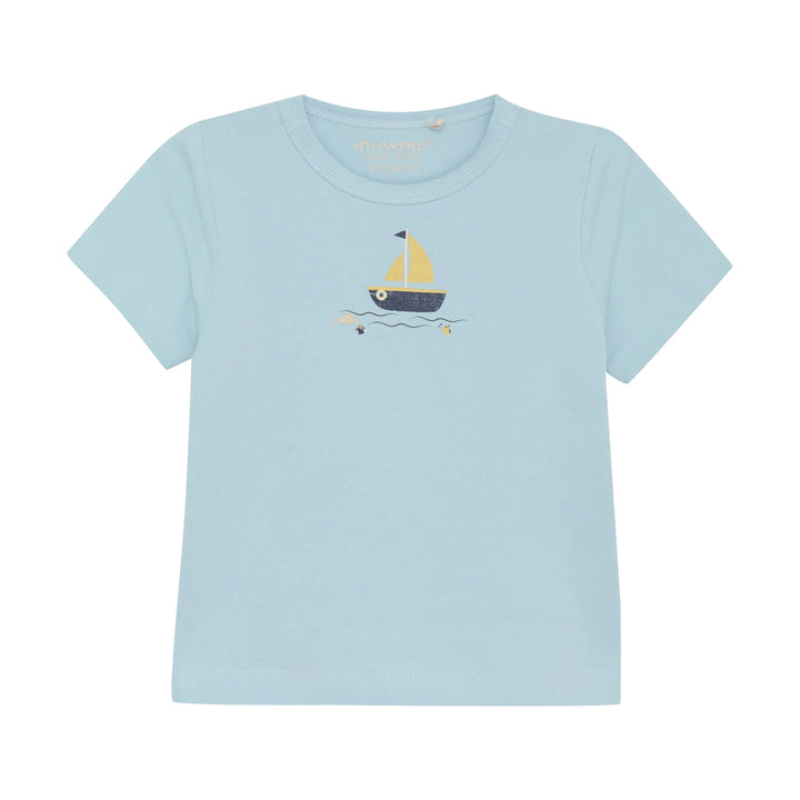 t-shirt manches courtes bleu bateau Minymo Mlle et Coco