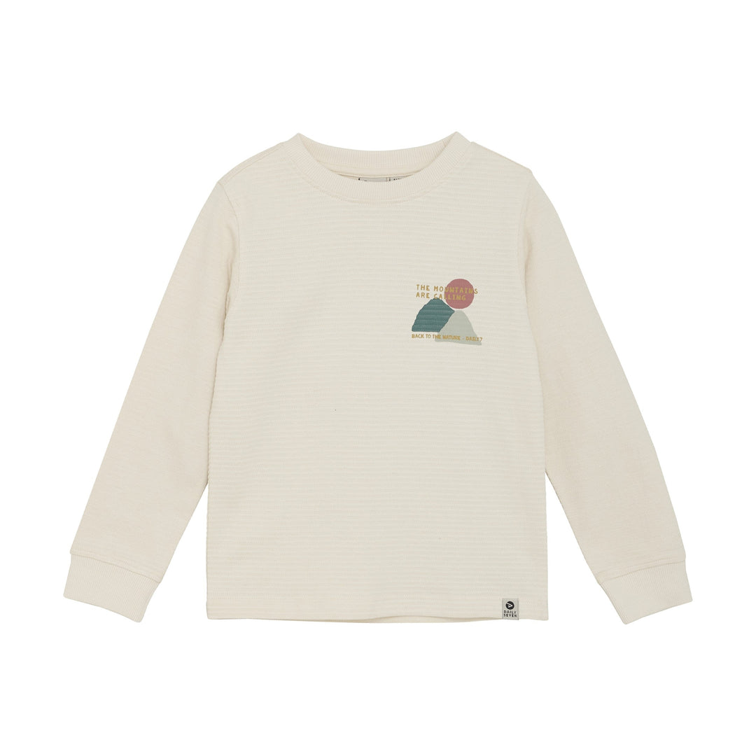 chandail manches longues beige Daily Seven côteler Mlle et Coco