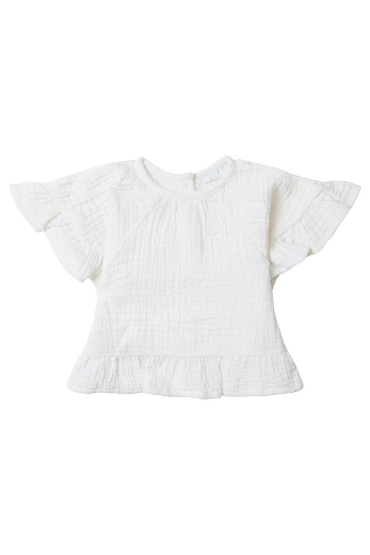 chandail volant blanc Noppies Clawson Mlle et Coco