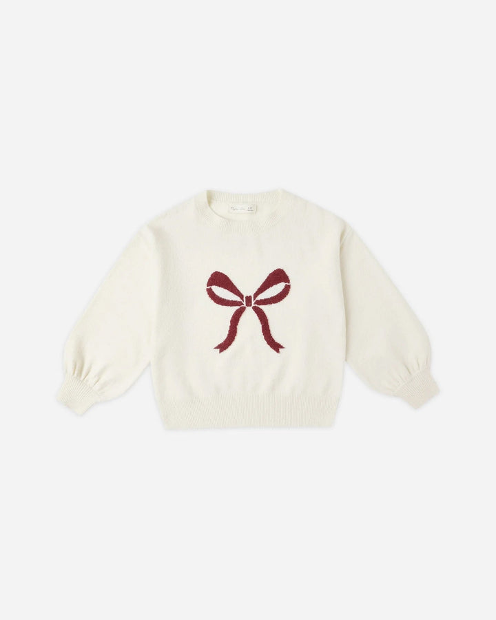 Pull tricot  Crème et boucle Rylee + Cru Mlle et Coco