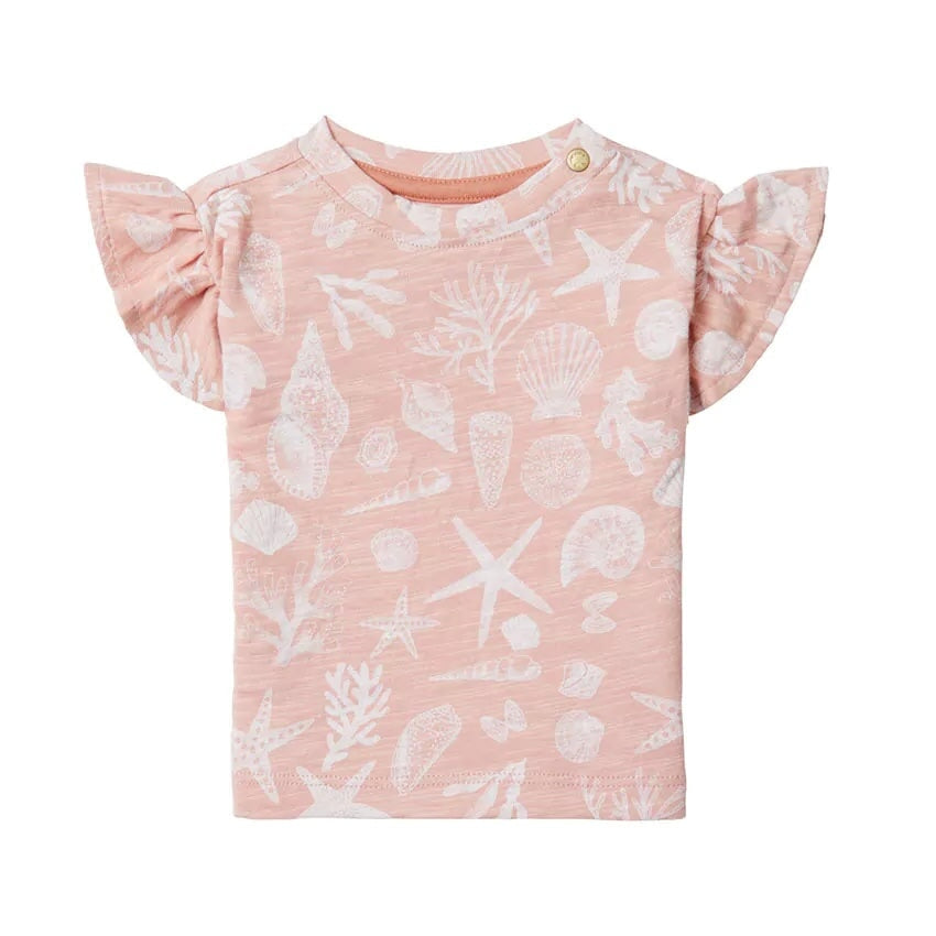 chandail t-shirt covina corail sous océan Noppies Mlle et Coco