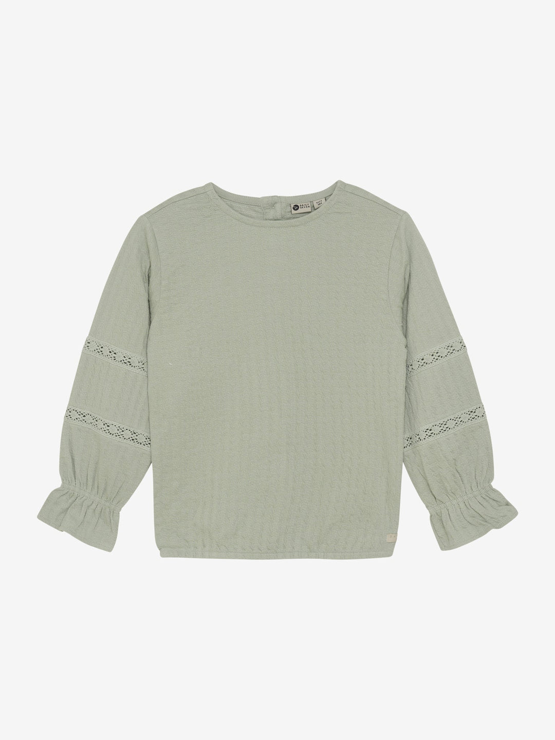 Chandail manches longues en dentelle vert menthe Daily Seven Mlle et Coco
