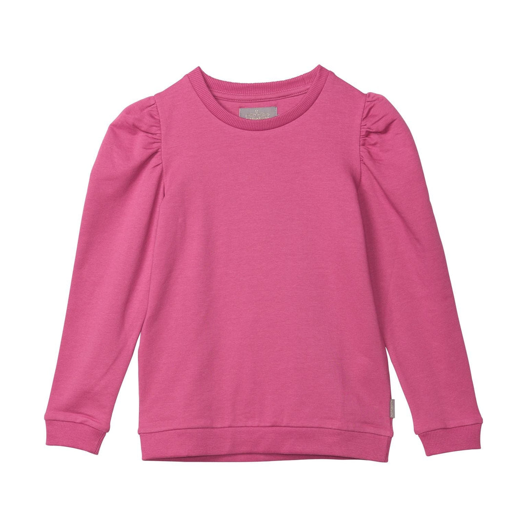 chandail manches longues épaulettes fushia vêtement Creamie fille mlleetcoco