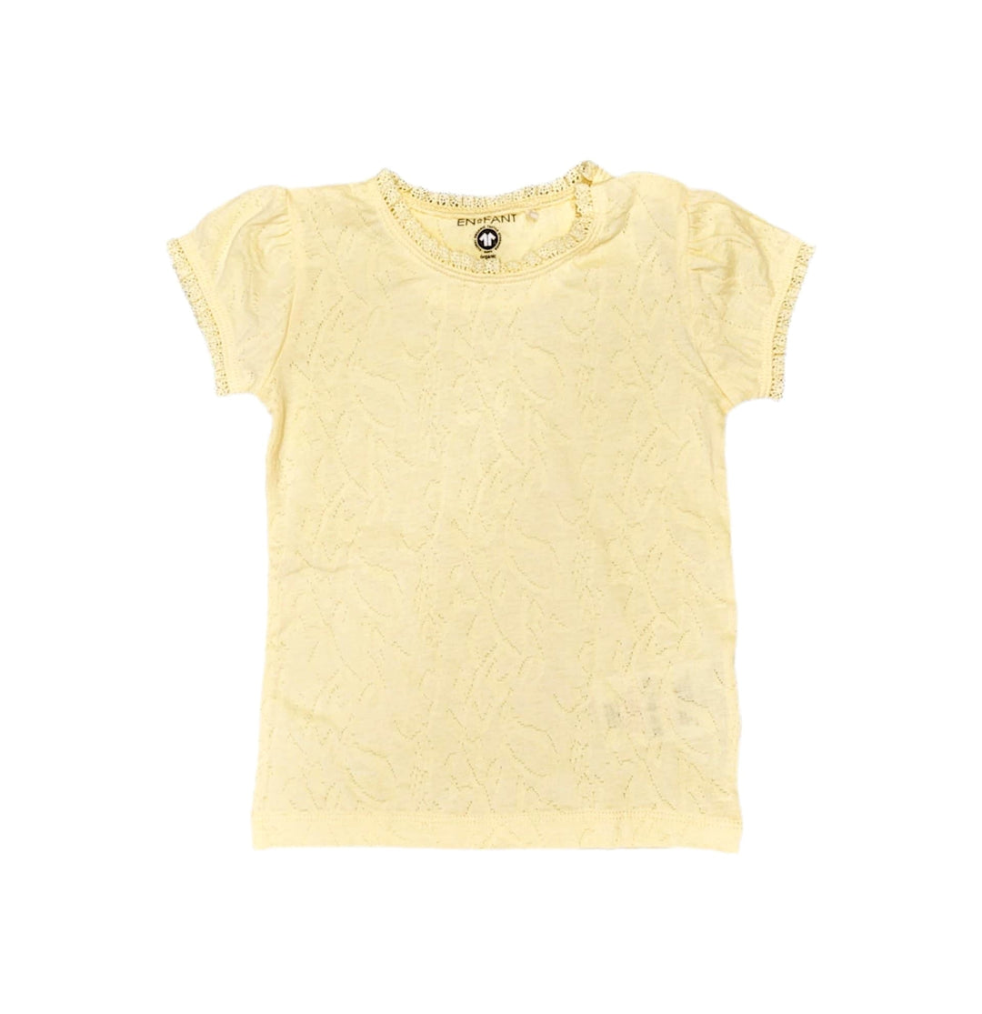 chandail manches courtes jaune En-fant Mlle et coco