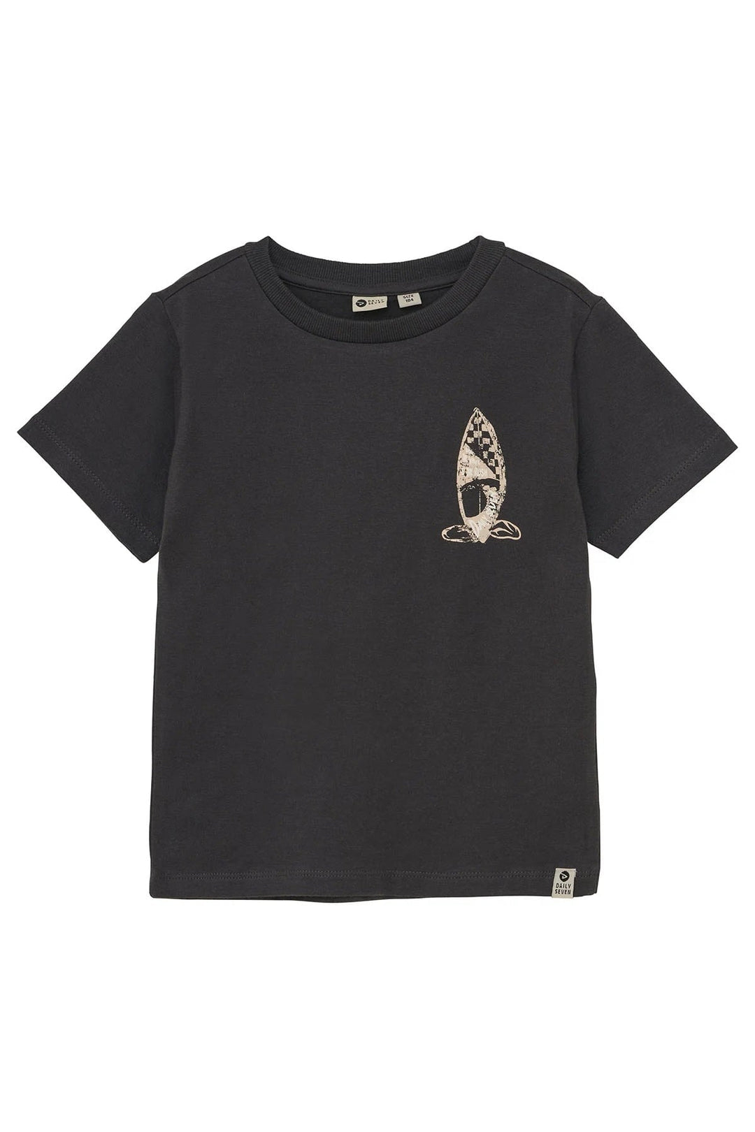 Chandail manches courtes surf noir Daily Seven Mlle et Coco