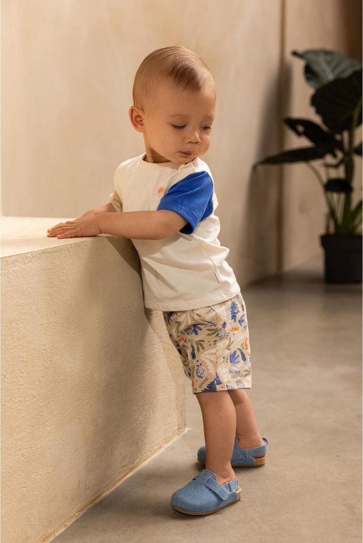 T-shirt Odawara - Crème, bleu et moka - Noppies Vêtements (échantillons) Noppies 
