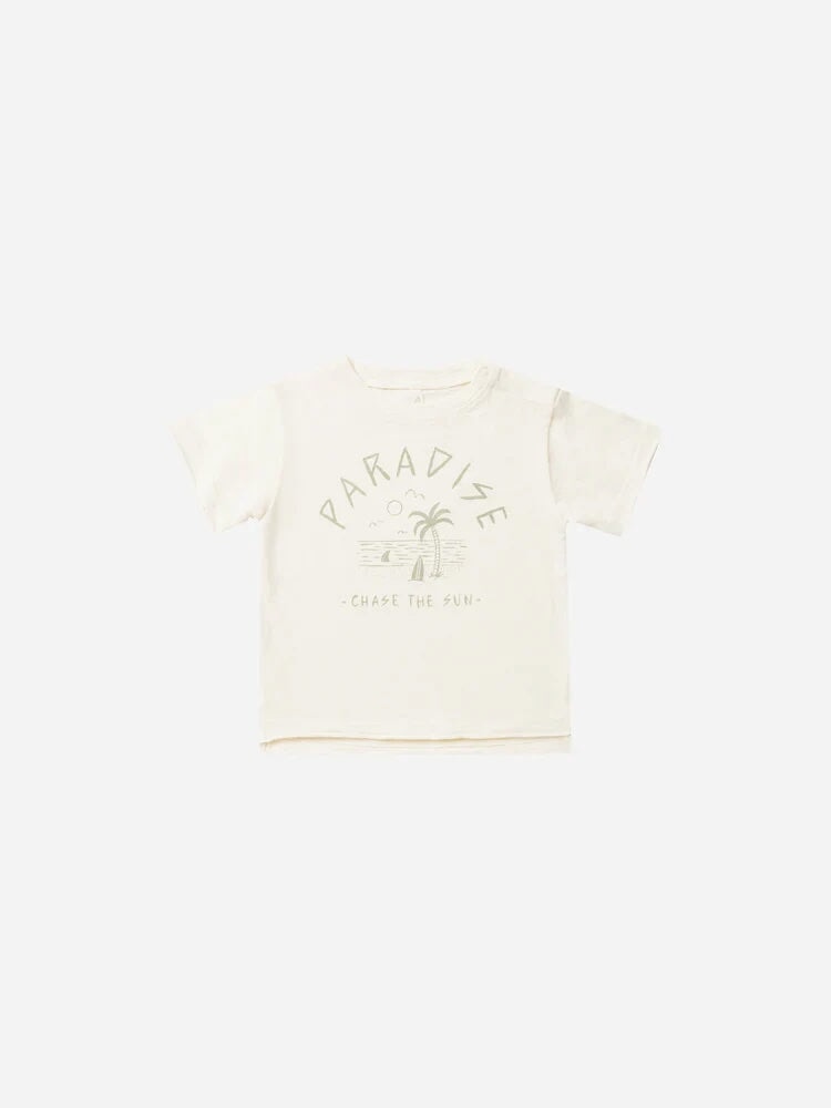 t-shirt beige paradise chase the sun Rylee - Cru