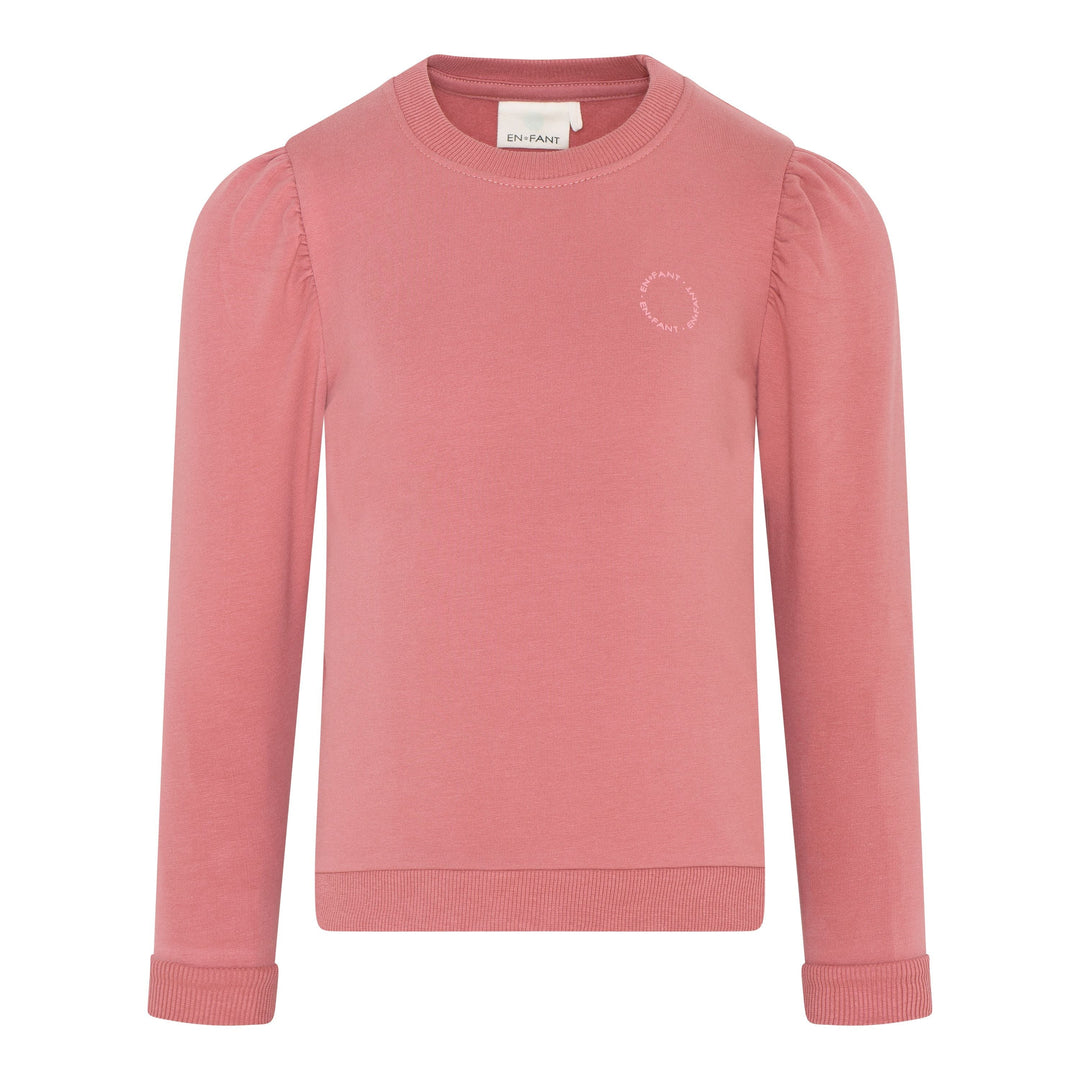 chandail pull manches longues épaulettes vieux rose vêtement En-fant