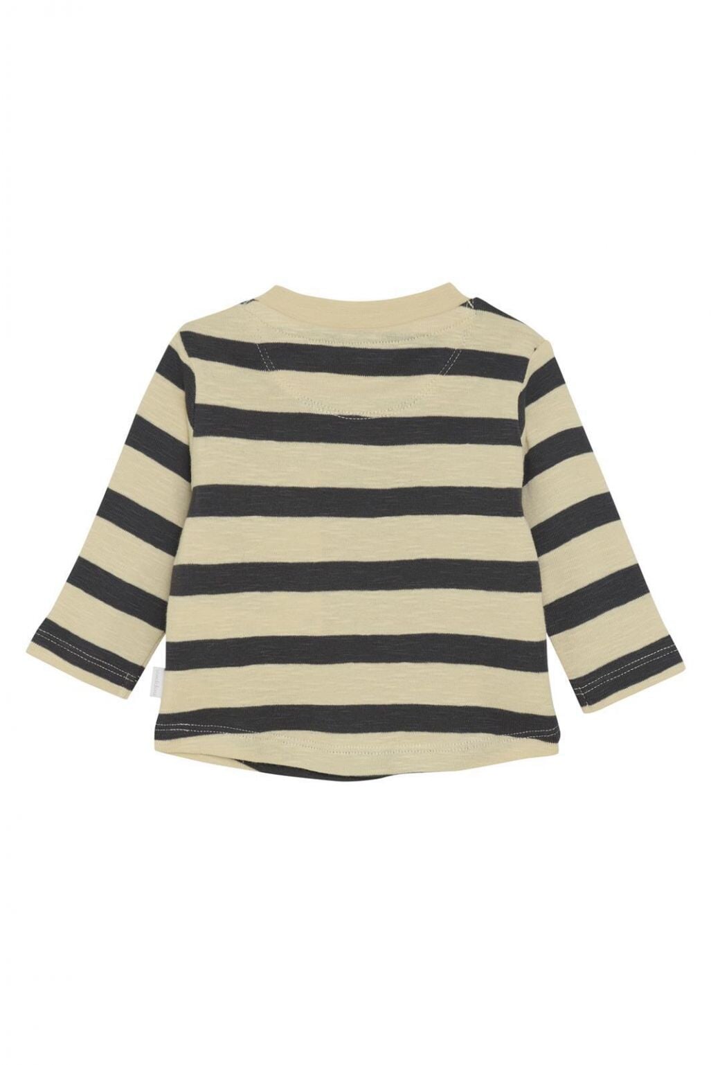 Chandail manche longue rayé Safa beige et charcoal Noppies Mlle et Coco