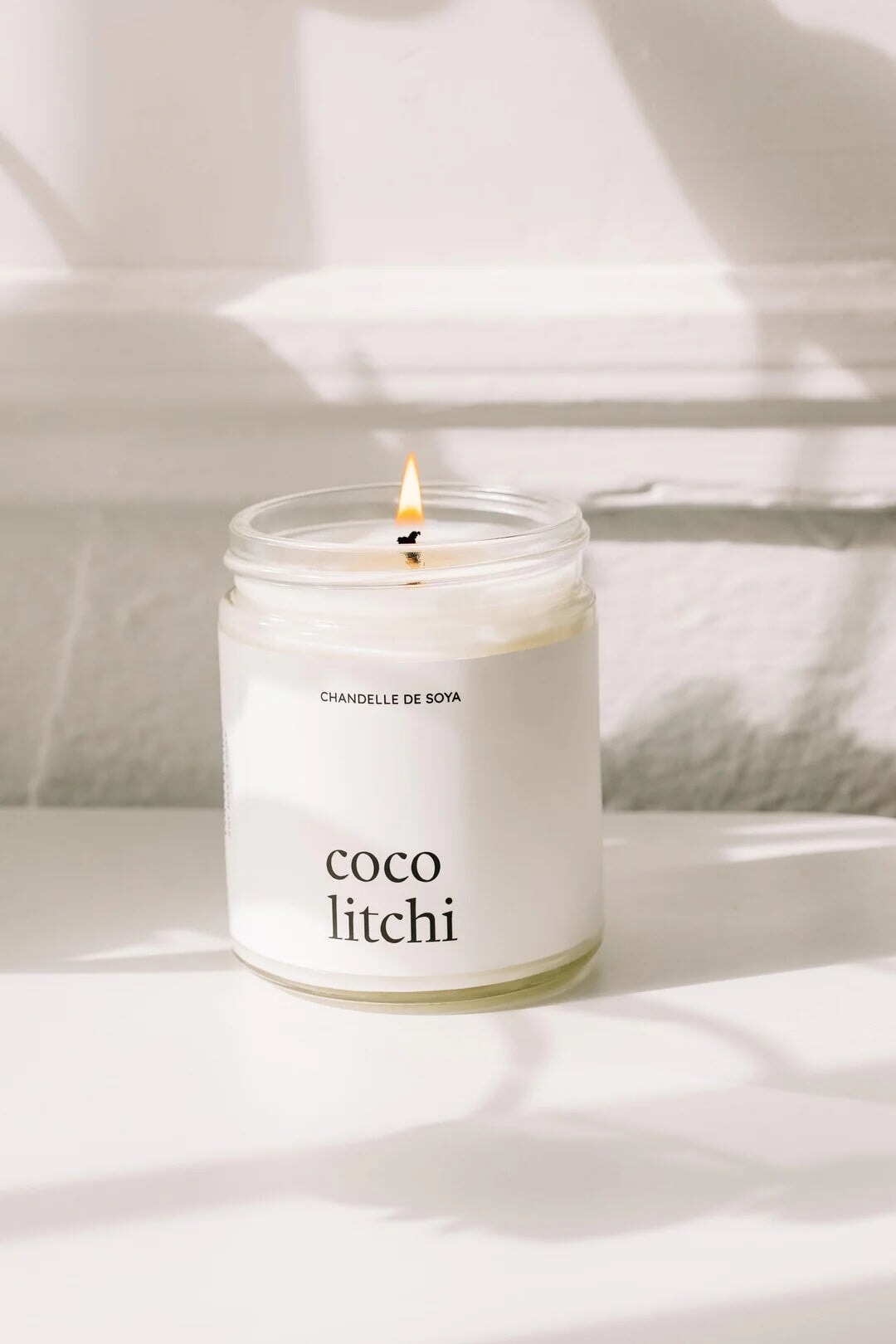 Chandelle de soya coco litchi marée chandelle Mlle et Coco