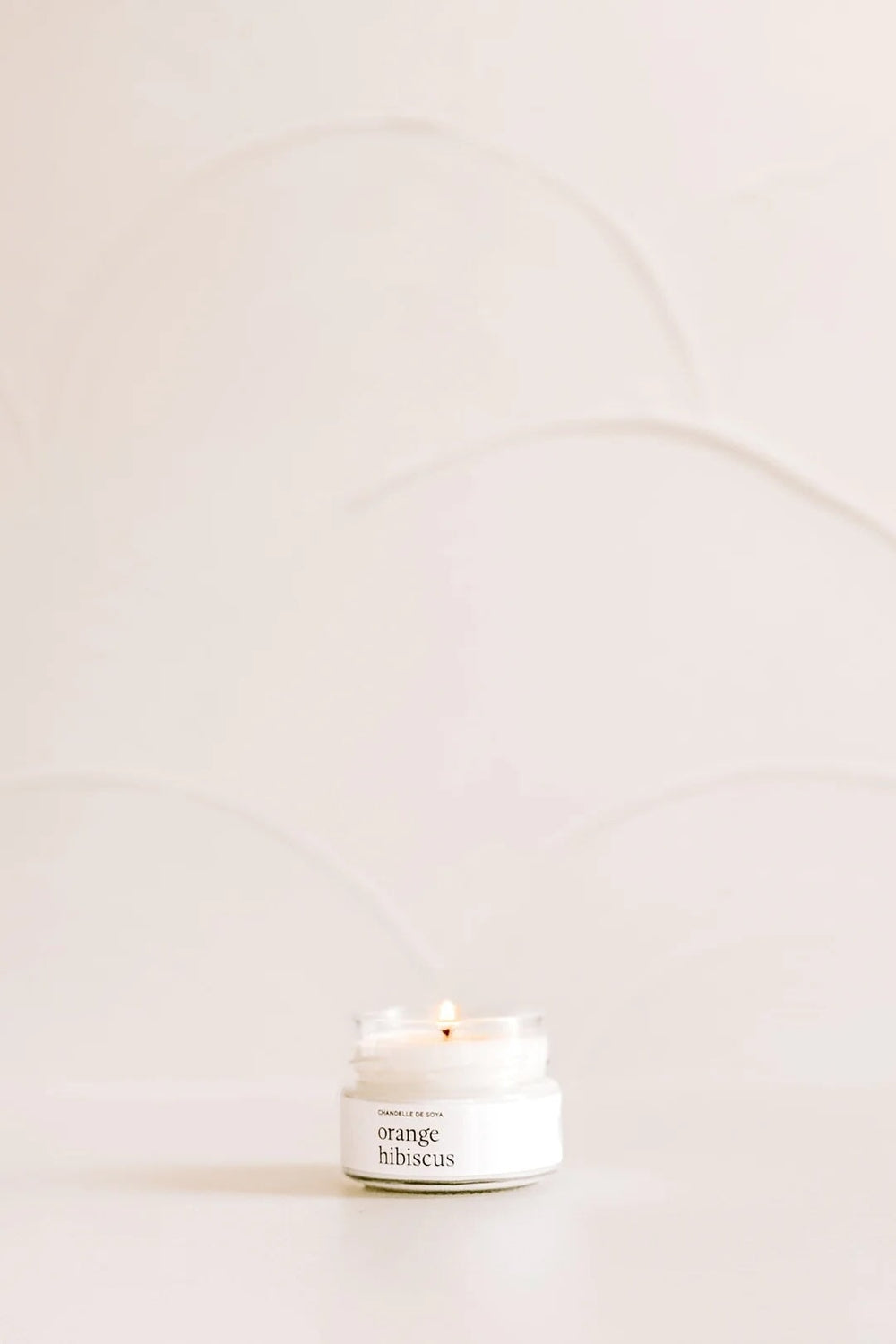 Marée chandelle soya orange hibiscus compagnie québécoise Mlle et Coco
