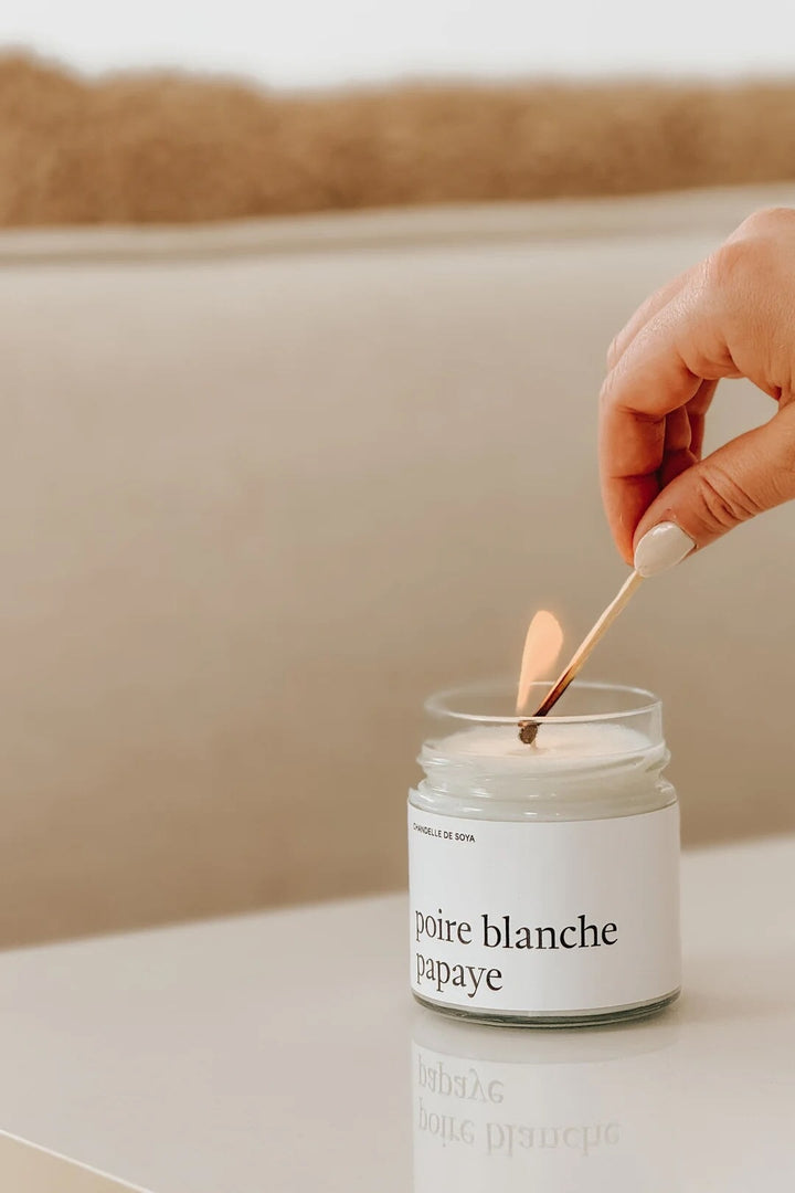 Maréee Chandelle poire blanche papaye soya Mlle et Coco