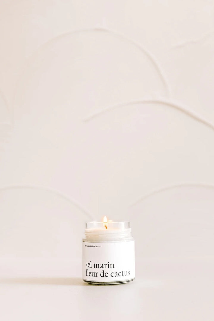 Marée chandelle soya sel marin fleur cactus Mlle et Coco
