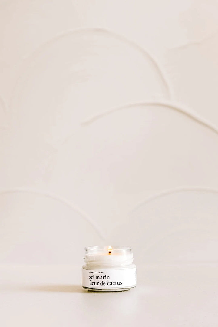 Marée chandelle soya sel marin fleur cactus Mlle et Coco