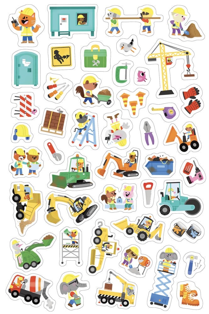 Jeu Mon petit coffret aimanté Le chantier Auzou Mlle et Coco