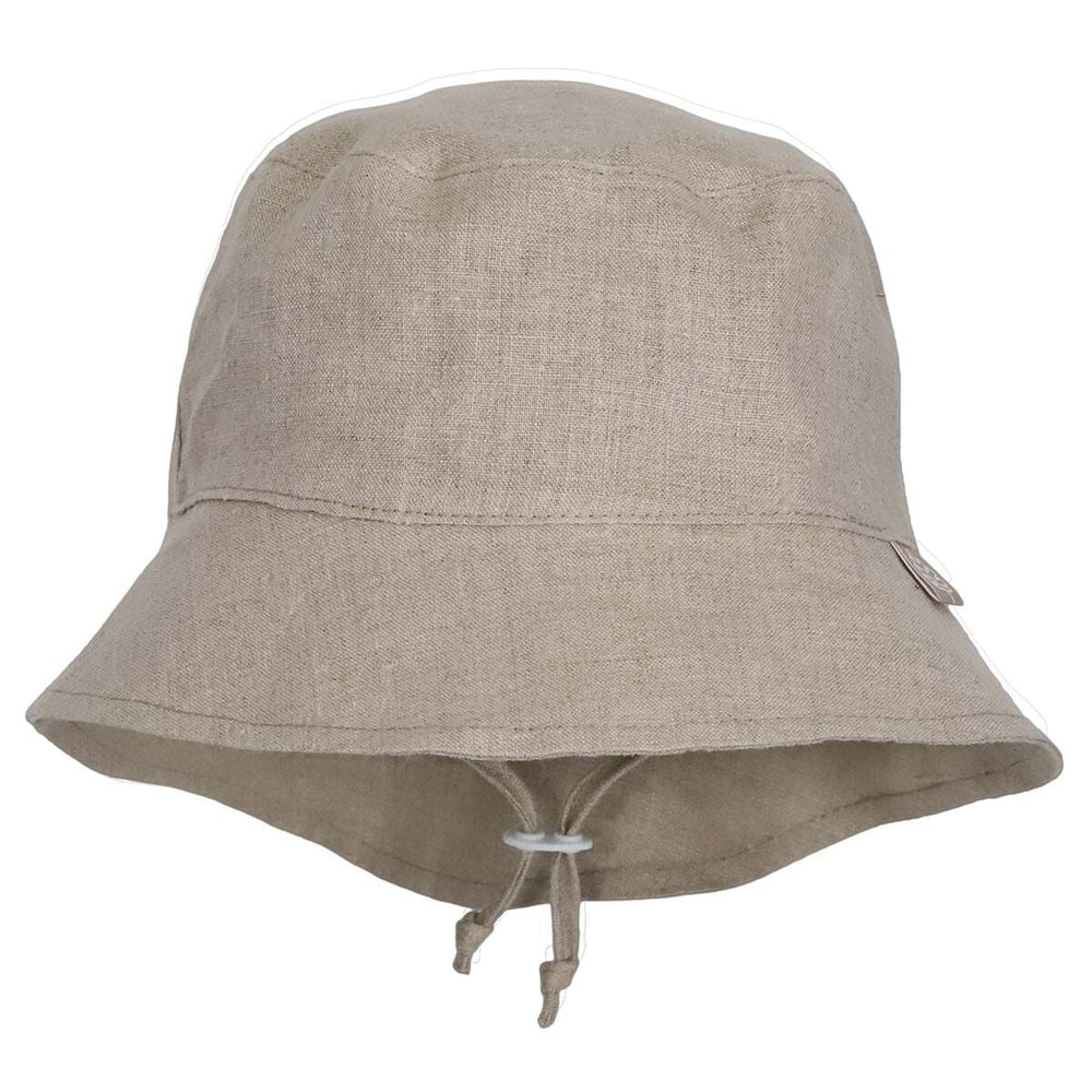 Chapeau de soleil en lin sable Calikids Mlle et Coco