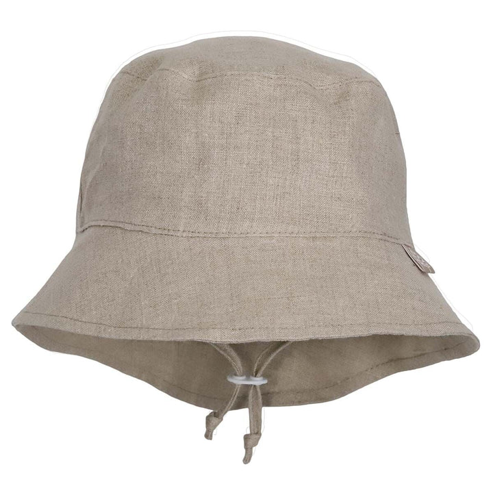 Chapeau de soleil en lin sable Calikids Mlle et Coco