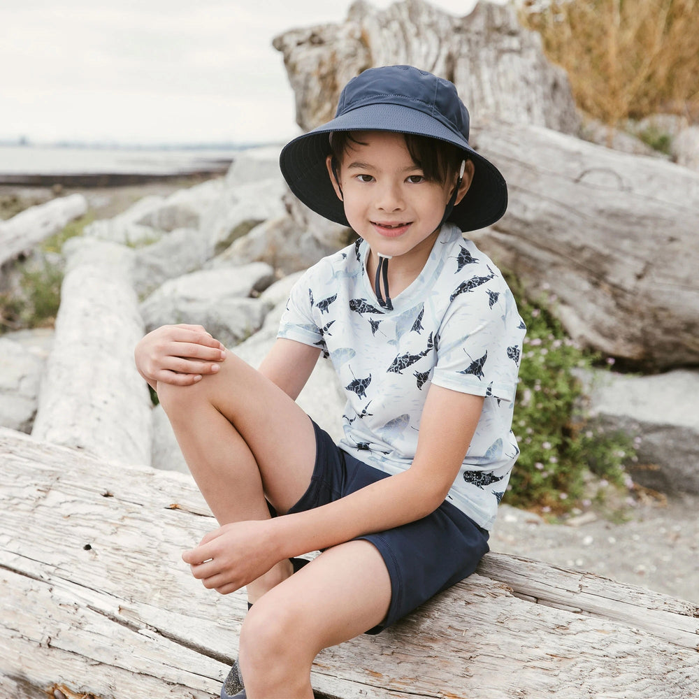 Chapeau UV bleu marin foncé Jan & Jul Mlle et Coco
