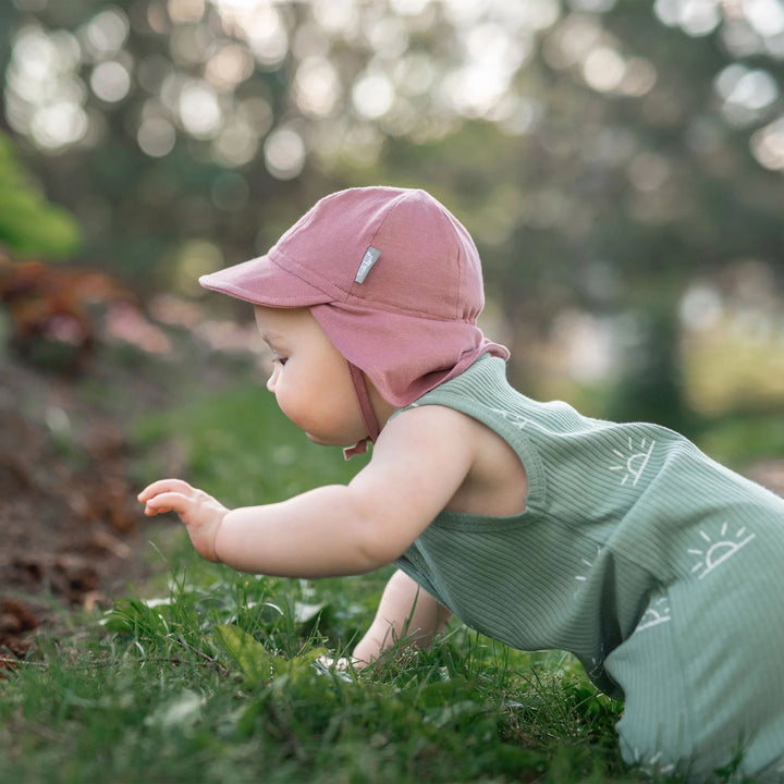Casquette bébé anti-UV Sun Soft coton - Rose poudre - Jan &amp; Jul Accessoires vêtements/autres Jan &amp; Jul 