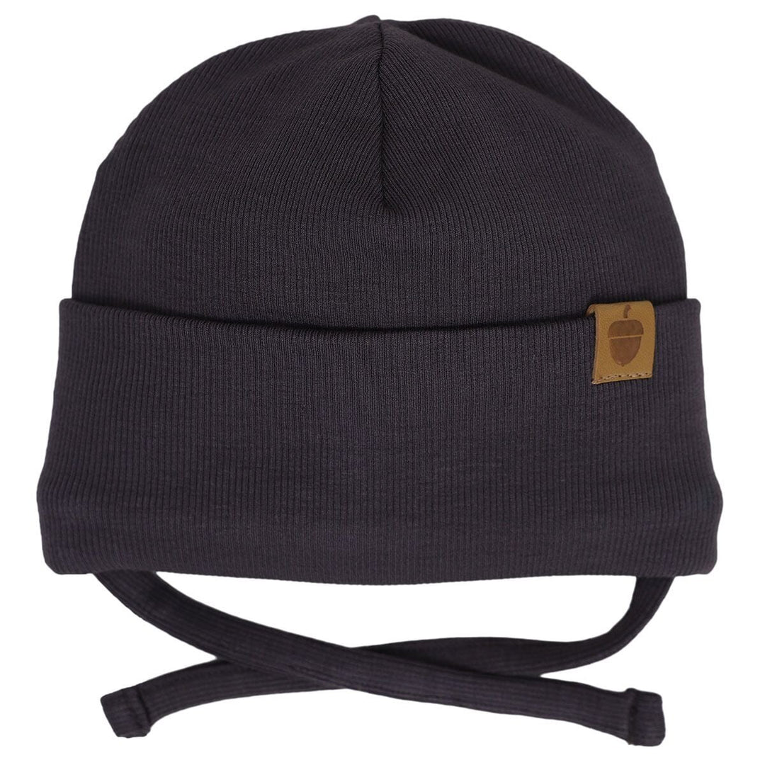 Chapeau en tricot mi-saison charcoal (iron) Calikids Mlle et Coco