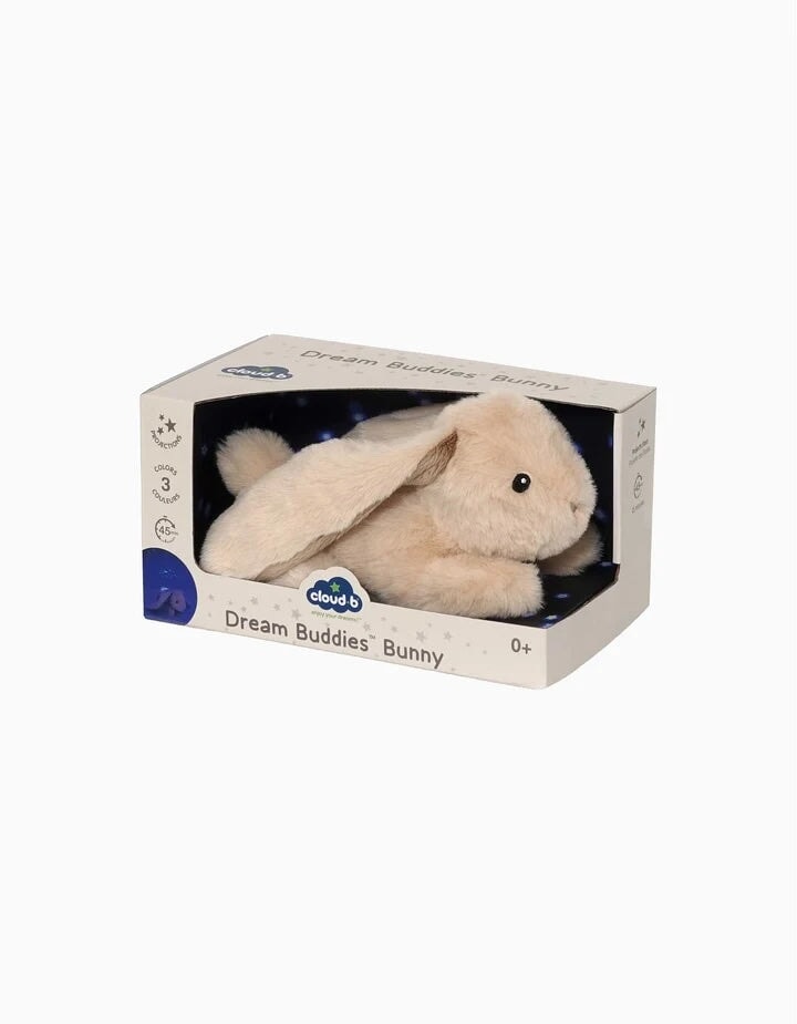 Veilleuse et projecteur lampe crépuscule Lapin beige Charlie Cloud B Mlle et Coco
