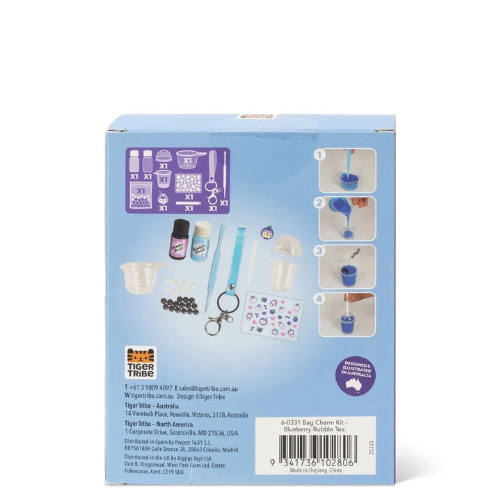 Kit breloque de sac bubble tea Tiger Tribe Mlle et Coco
