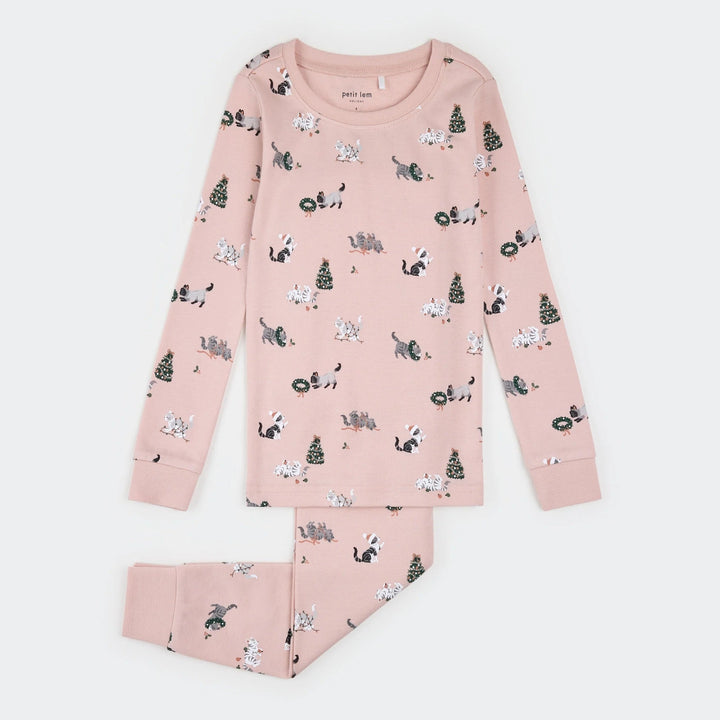 Pyjama deux-pièces Chat de Noël Petit Lem