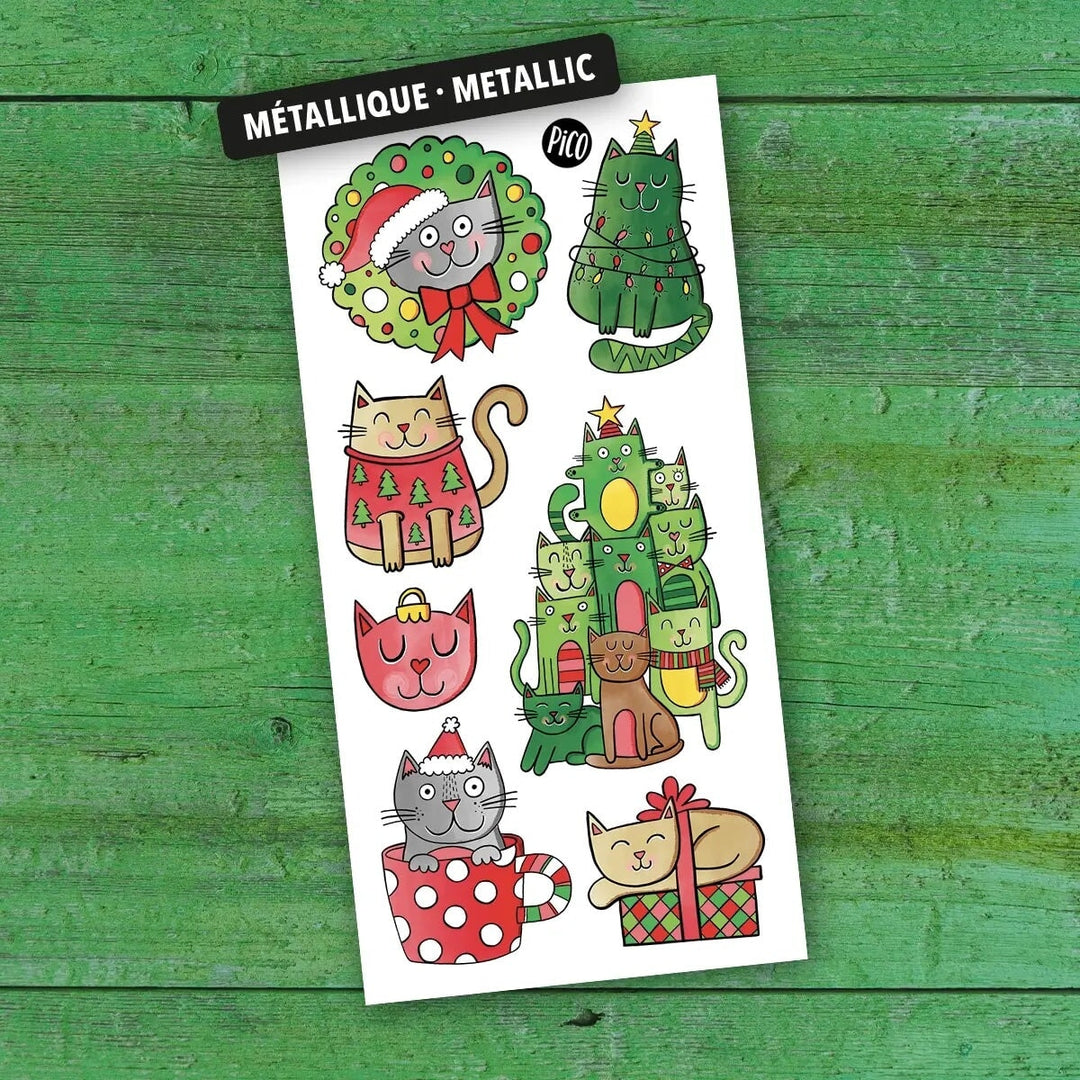 pico tatouage temporaire chatspin de Noël compagnie québécoise