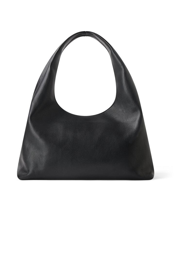 Sac boho fourre-tout cuir vegan Chelsea noir Lambert