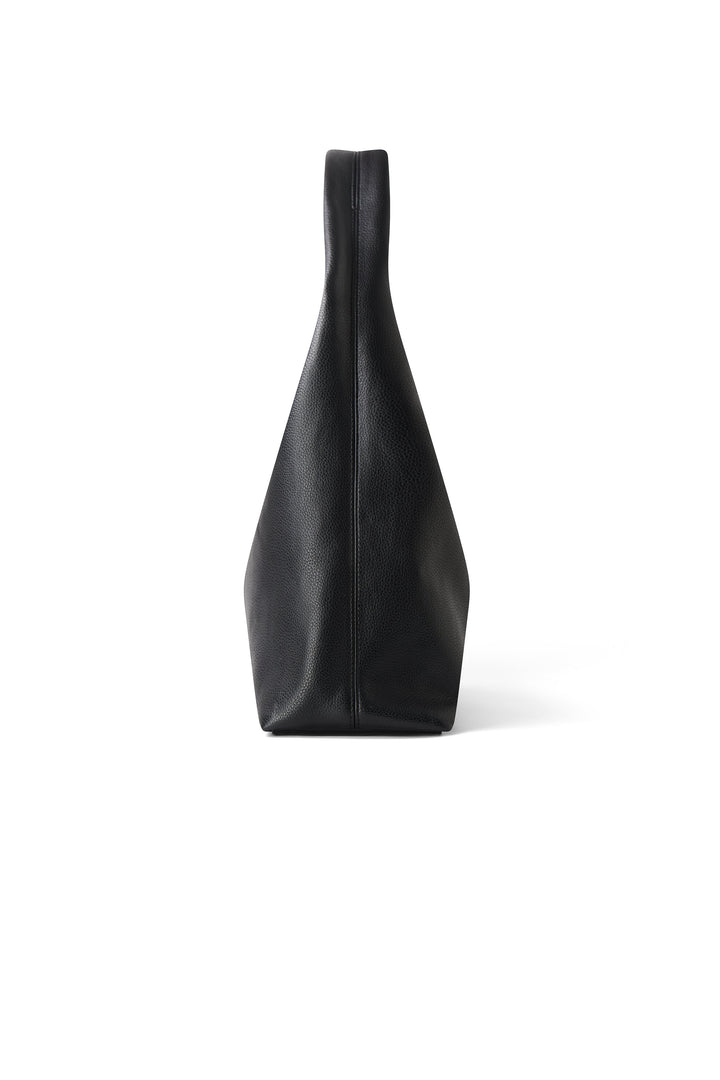 Sac boho fourre-tout cuir vegan Chelsea noir Lambert