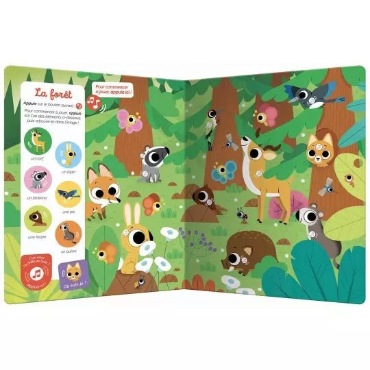 livre cherche et trouve des tout-petits sonore les animaux