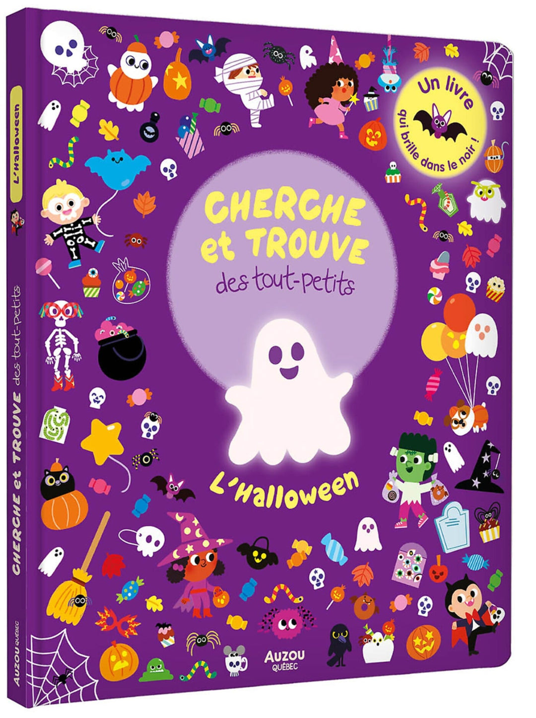 Livre cherche et trouve des tout-petits Halloween Auzou Mlle et Coco