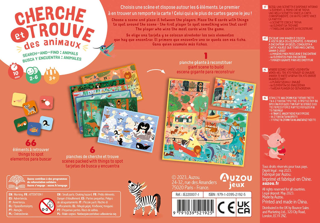 Cherche et trouve - Des animaux - Auzou éditions Jouet/jeux Auzou éditions 