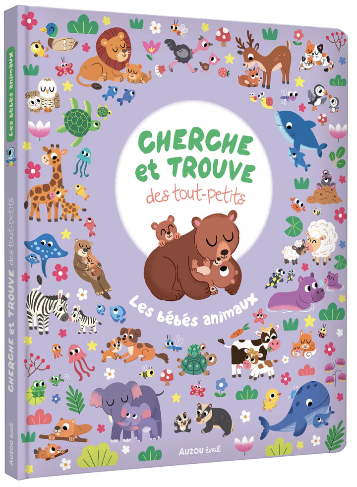 Livre cherche et trouve bébés animaux Auzou Mlle et Coco