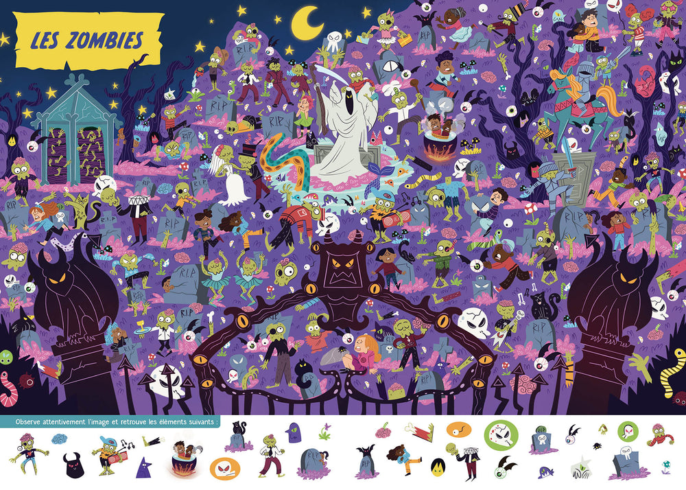 livre Cherche et trouve halloween Auzou Mlle et Coco