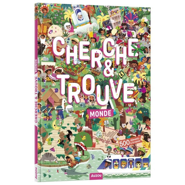 livre cherche et trouve thème monde Auzou activité enfant