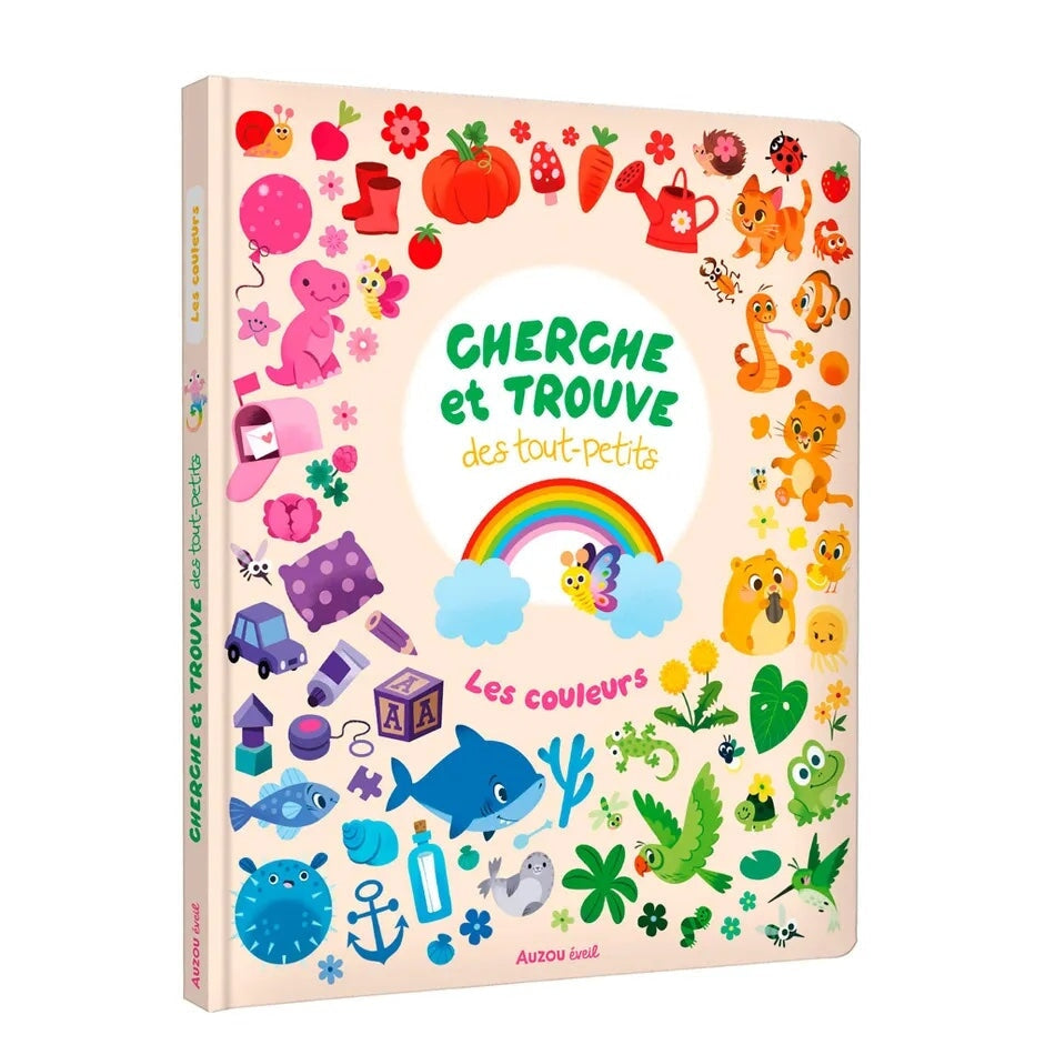 livre cherche et trouve des tout-petits les couleurs auzou