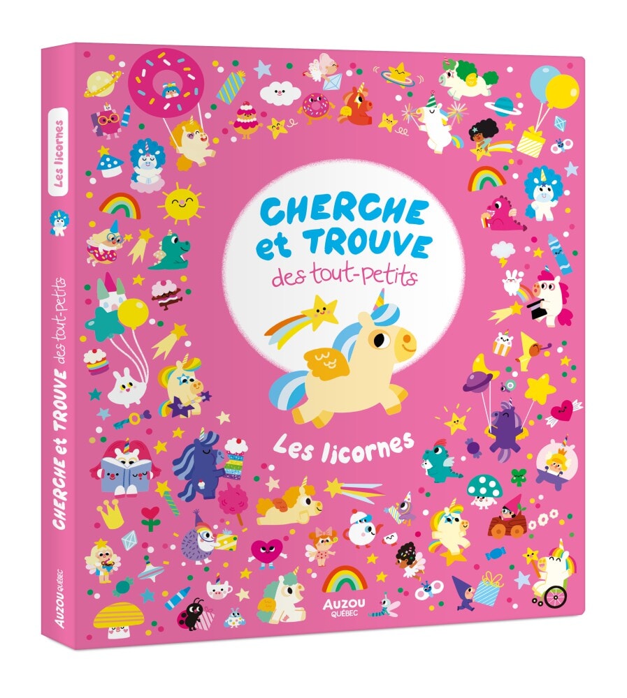 Livre Auzou Cherche et trouve des tout-petits Les licornes