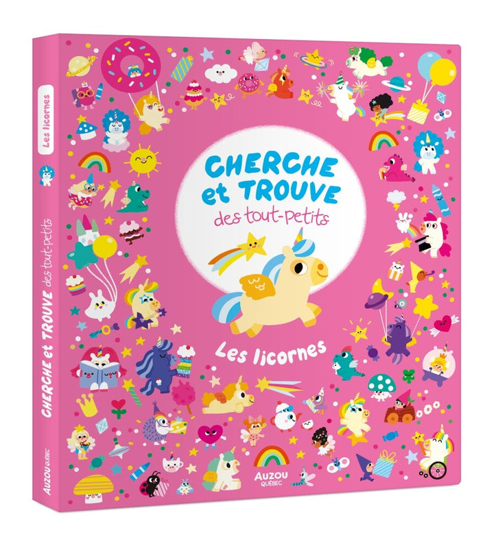 Livre Auzou Cherche et trouve des tout-petits Les licornes