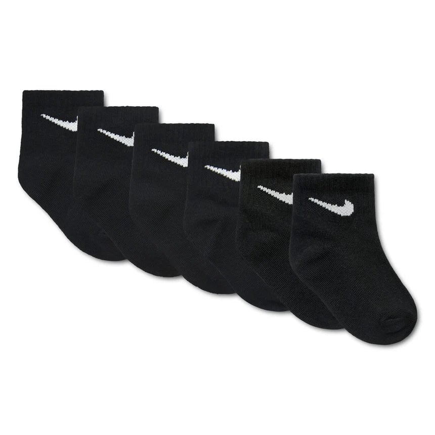 Chaussettes swoosh cheville pack de 6 noir Nike Mlle et Coco