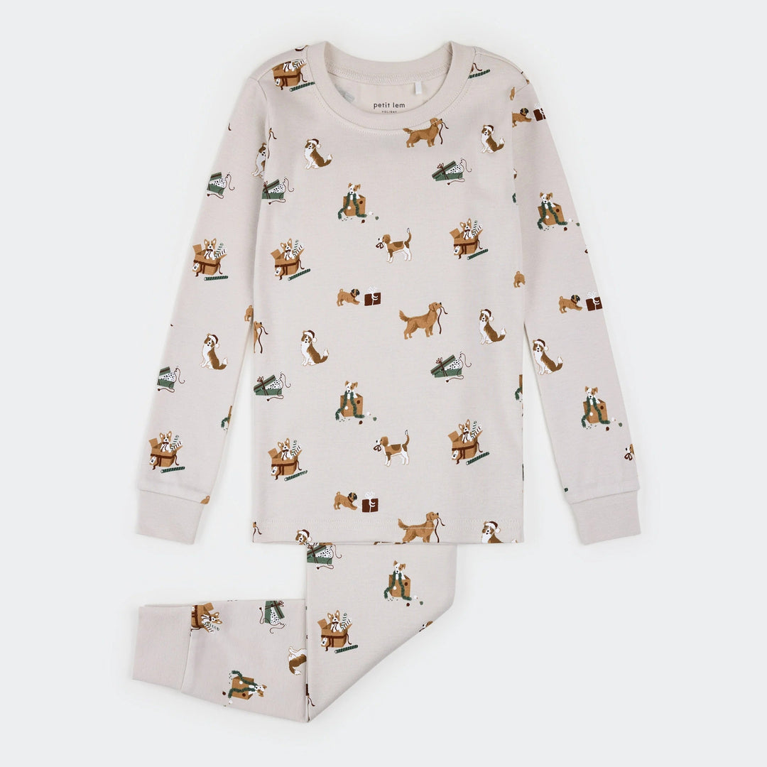 Pyjama deux-pièces Chien de Noël Petit Lem