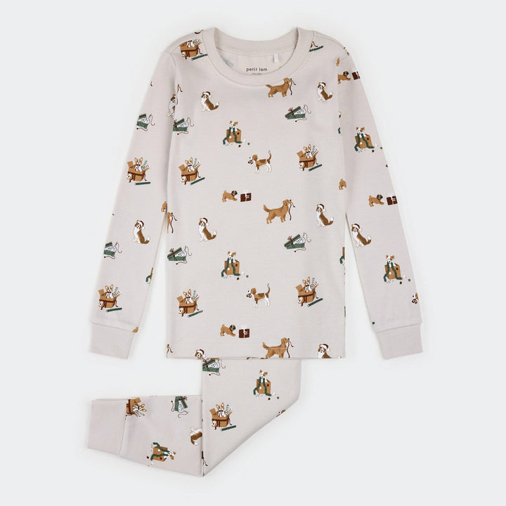 Pyjama deux-pièces Chien de Noël Petit Lem