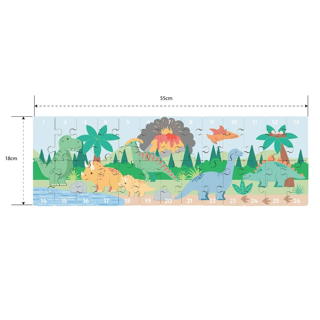 Puzzle chiffres sur les dinosaures Orange Tree Toys Mlle et Coco