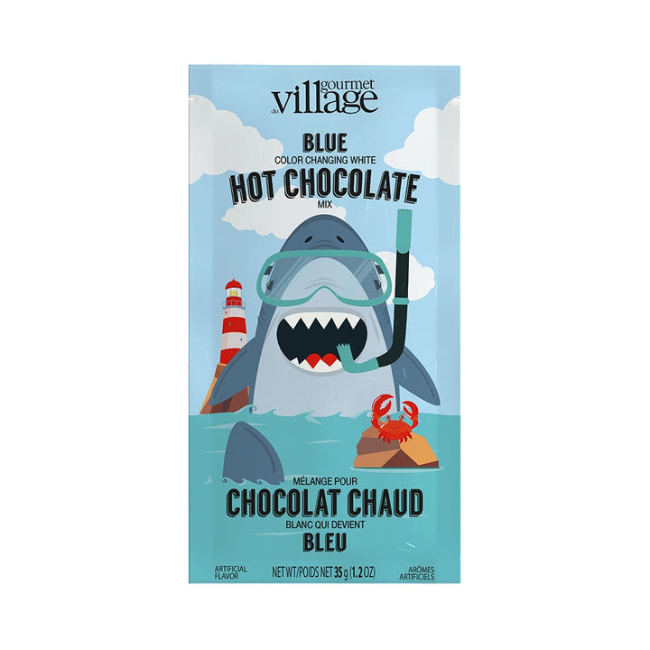 Chocolat chaud Gourmet du Village Requin bleu Mlle et Coco