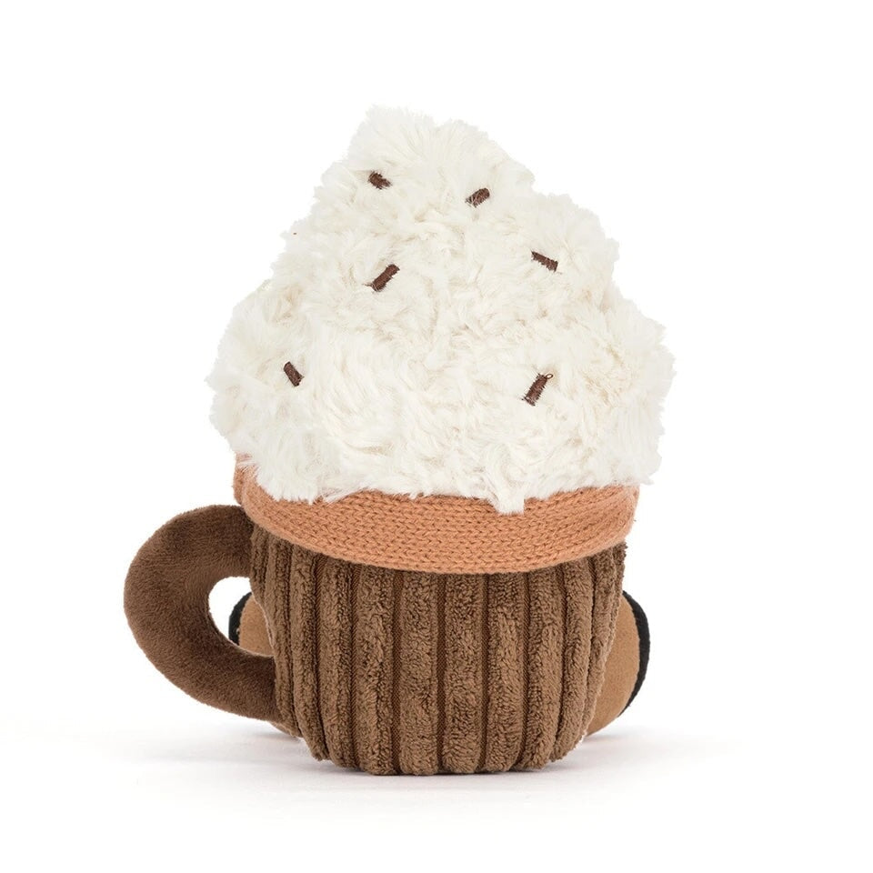 Peluche chocolat chaud Scarffles amuseable Noël Jellycat Mlle et Coco