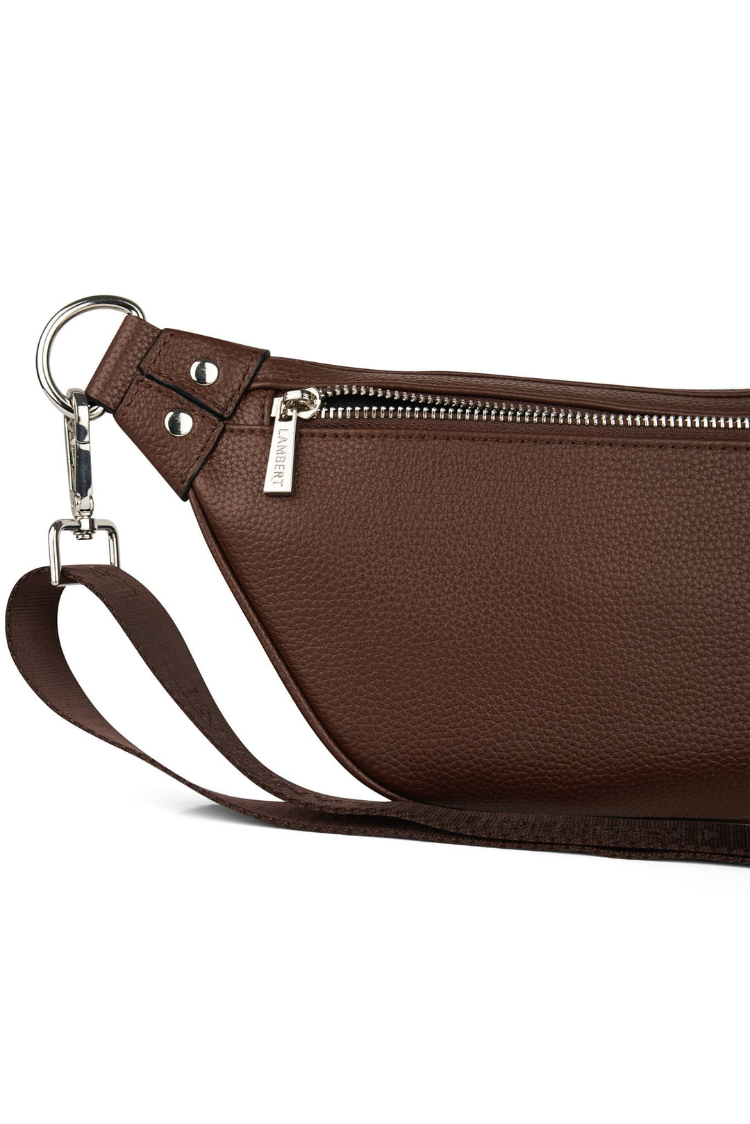 sac banane Sarah chocolat Lambert cuir vegan Mlle et Coco