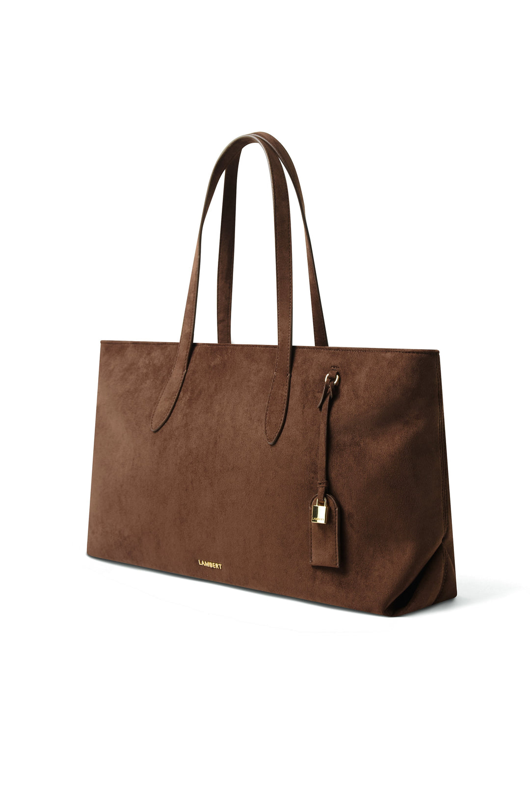 Sac Fourre-tout en suède chocolate Lambert Mlle et Coco