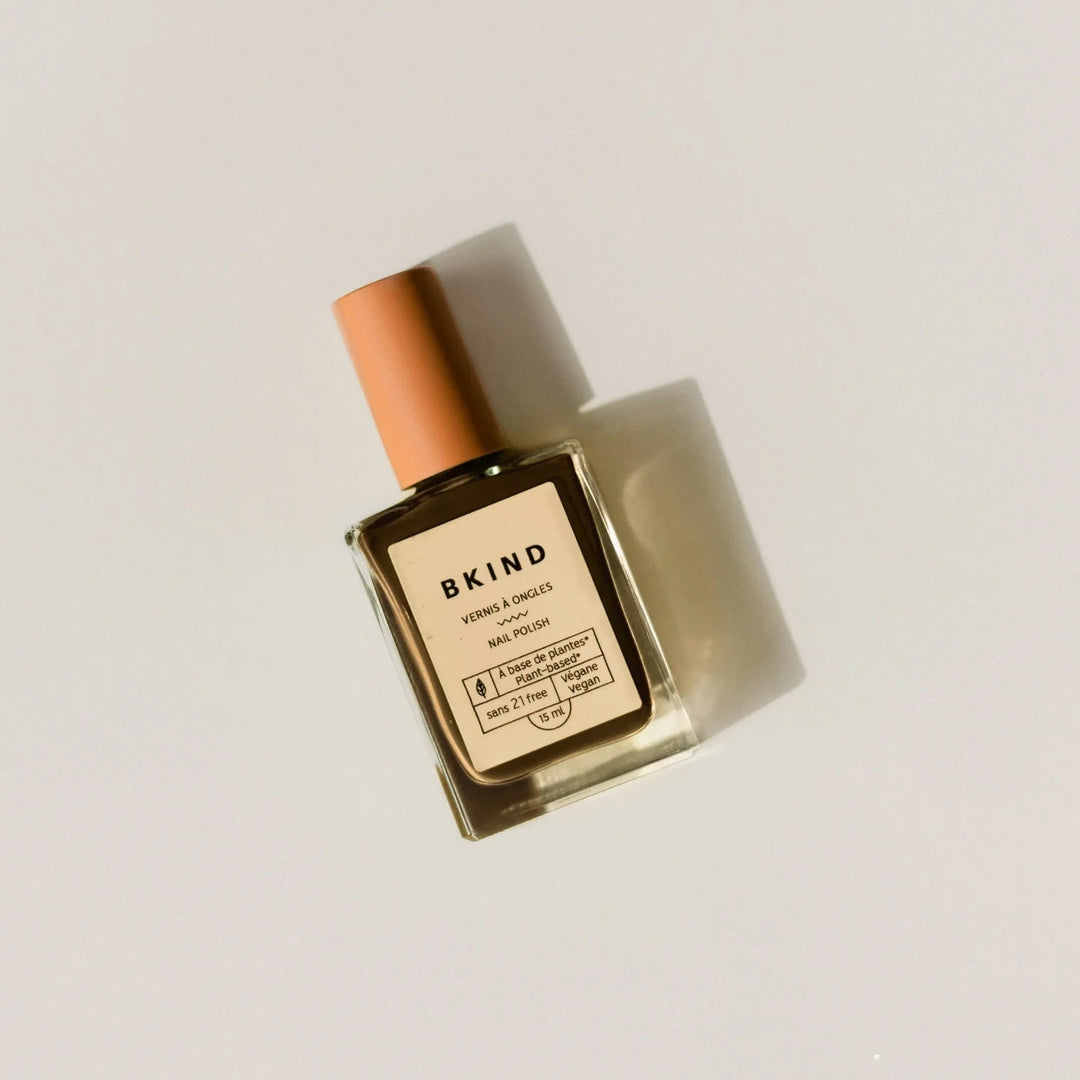 Vernis ongles non toxic Bkind chocolatine Mlle et Coco